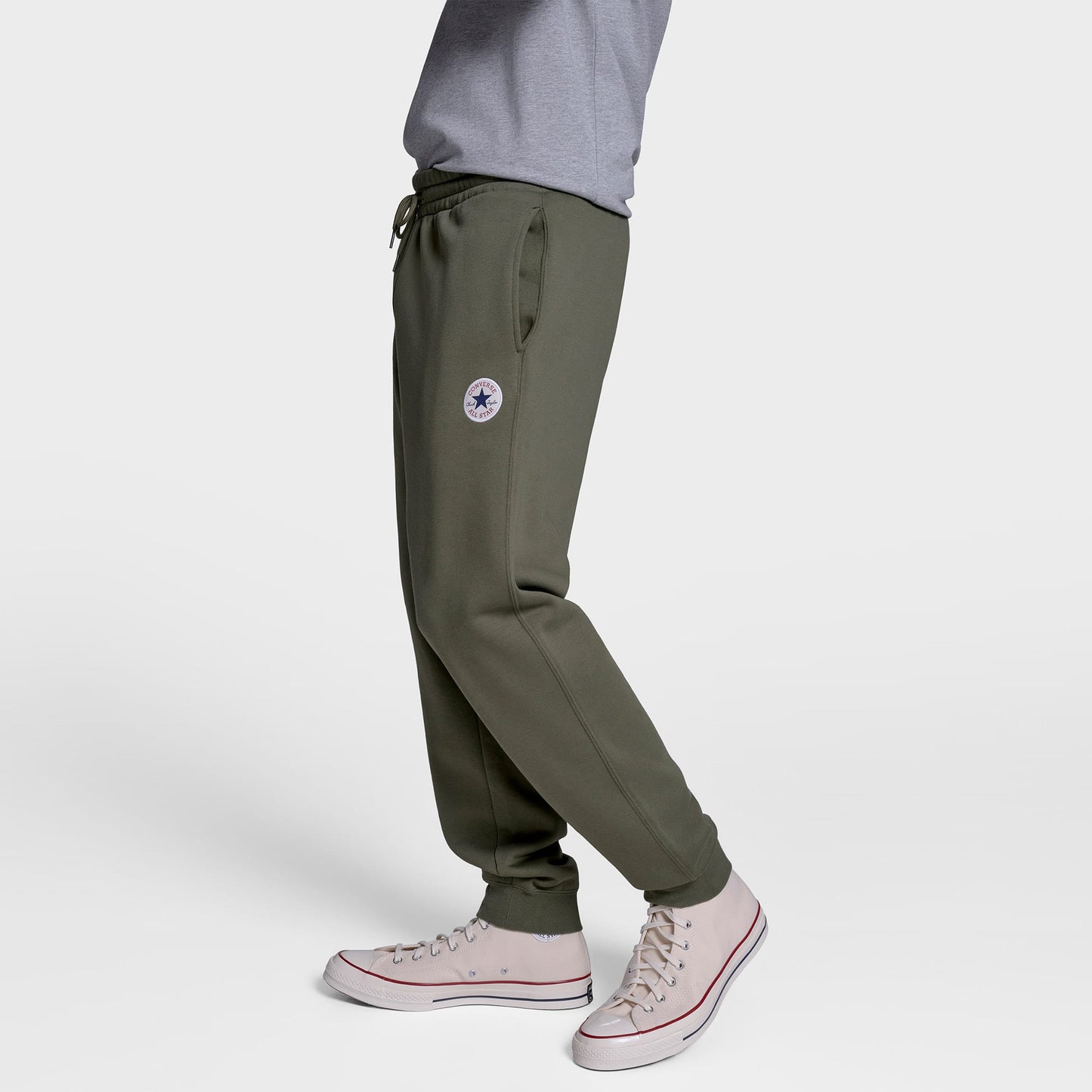 Converse Standard Fit Core Chuck Patch Erkek Haki Pantolon