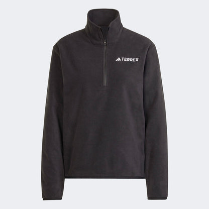 Adidas Mountain Essentials Half-zip Fleece Kadın Siyah Polar