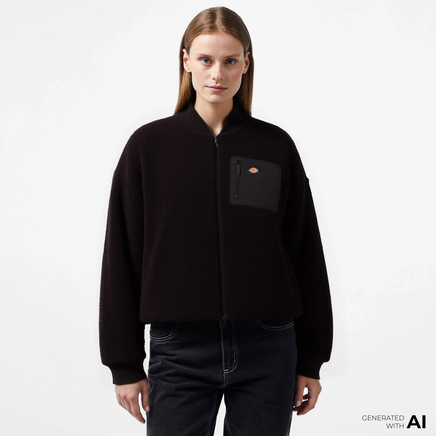 Dickies Central Sherpa Bomber Kadın Siyah Ceket