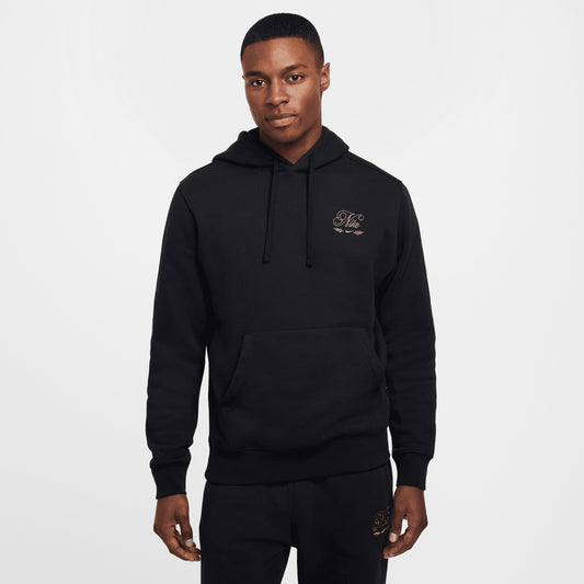 Nike Script Lbr Overhead Erkek Siyah Hoodie
