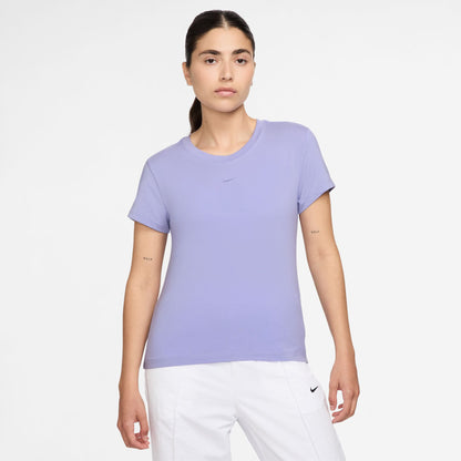 Nike Sportswear Chill Knit Kadın Mor T-shirt