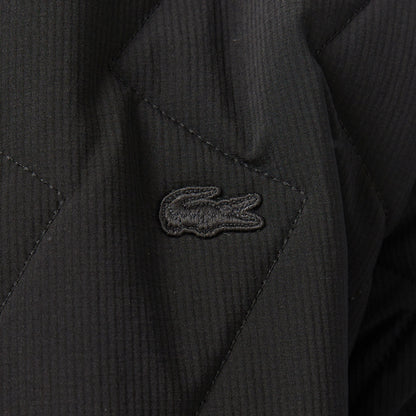 Lacoste Erkek Dik Yaka Kapitone Siyah Mont