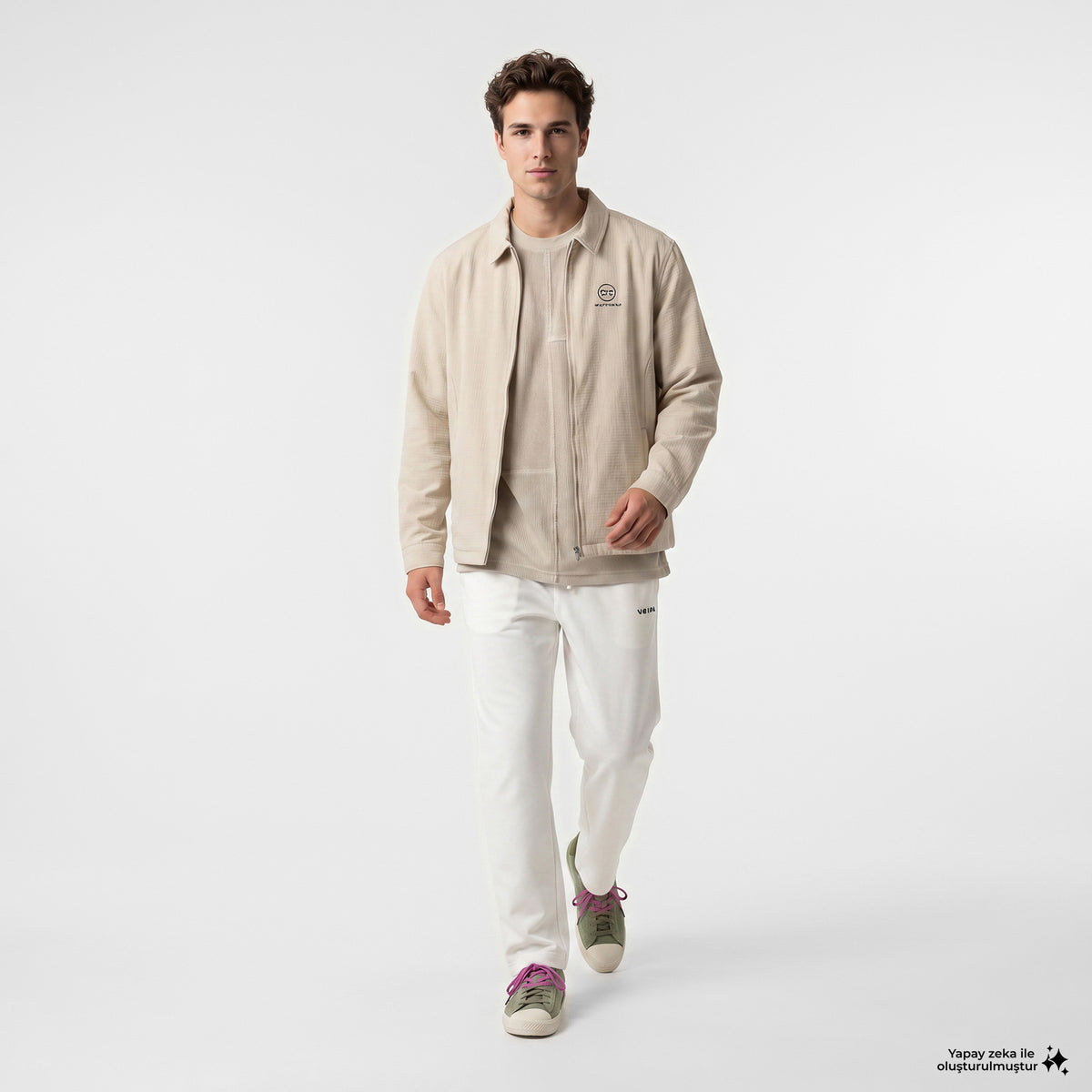 Unıted4 Comfort Fit Erkek Krem Ceket