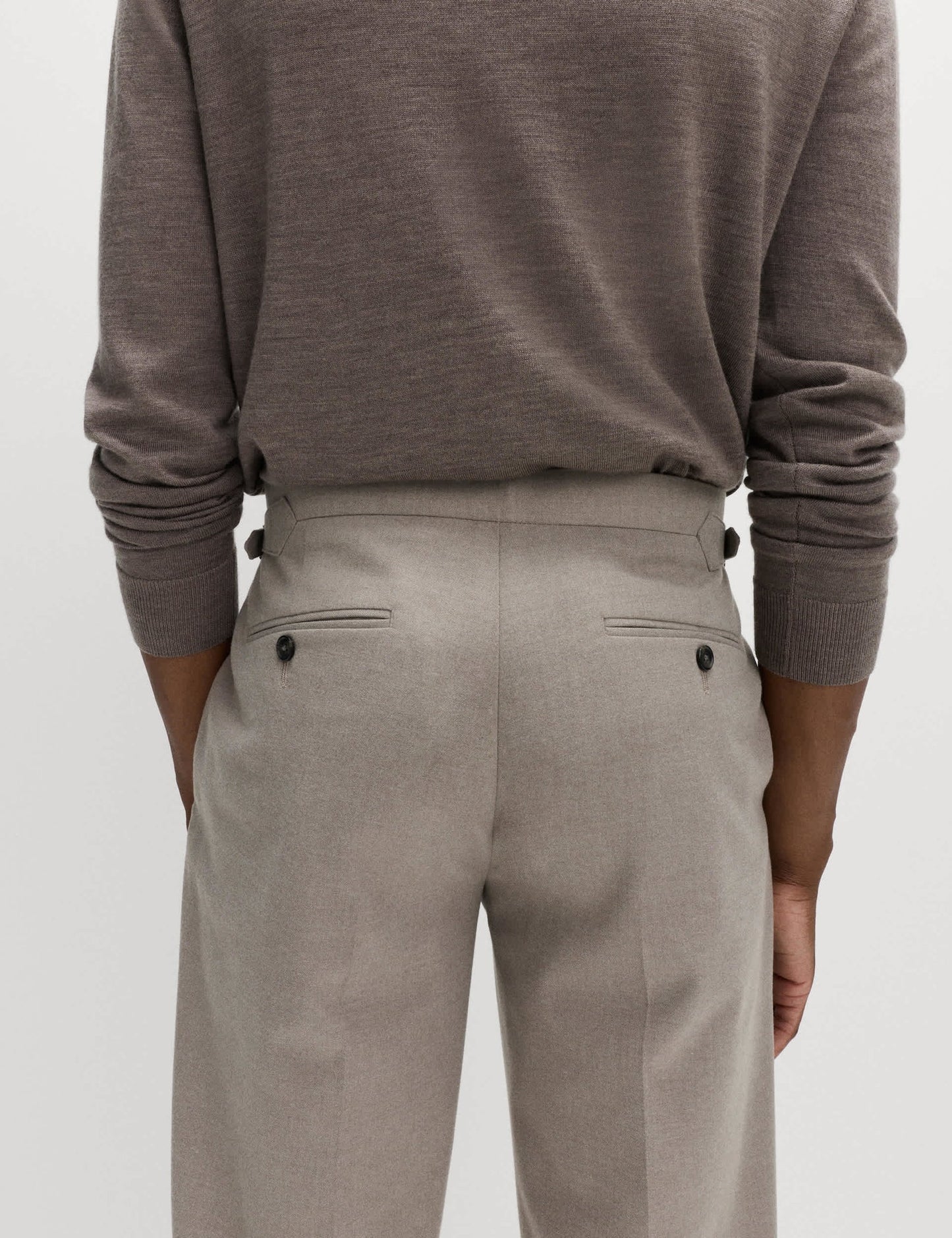 Yumuşak Dokulu Twill Kumaş Pantolon