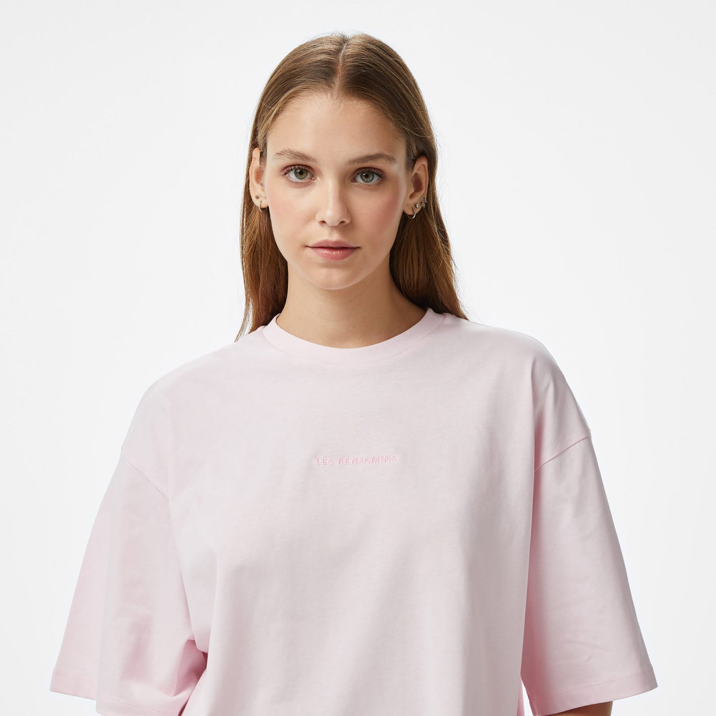 Les Benjamins Essentials Kadın Pembe T-shirt