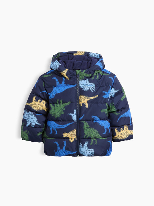 Lacivert Puffer Şişme Mont