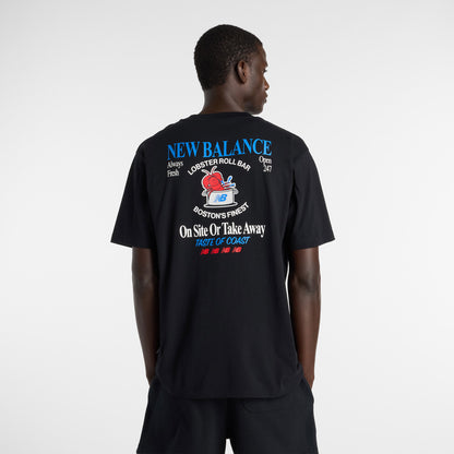 New Balance Lobster Roll Erkek Siyah T-shirt