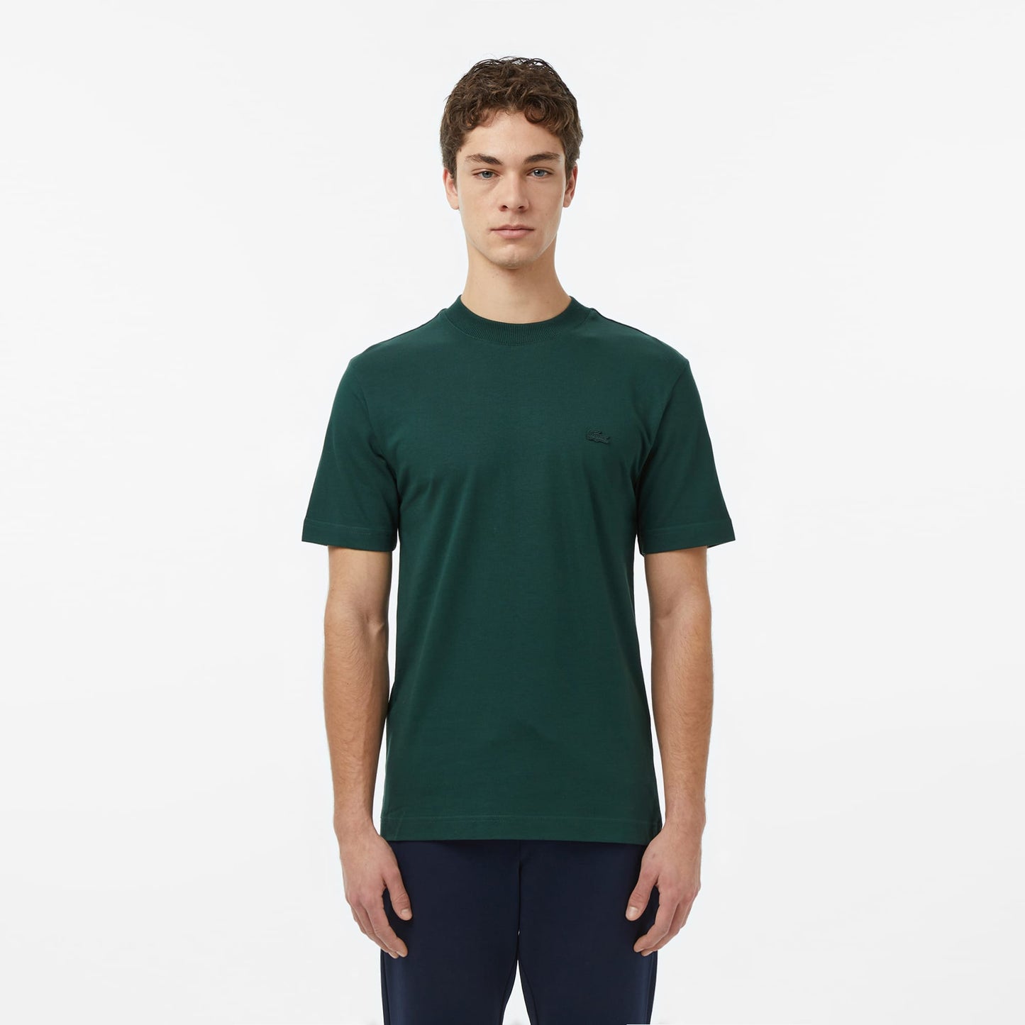 Lacoste Erkek Relaxed Fit Bisiklet Yaka Yeşil T-shirt
