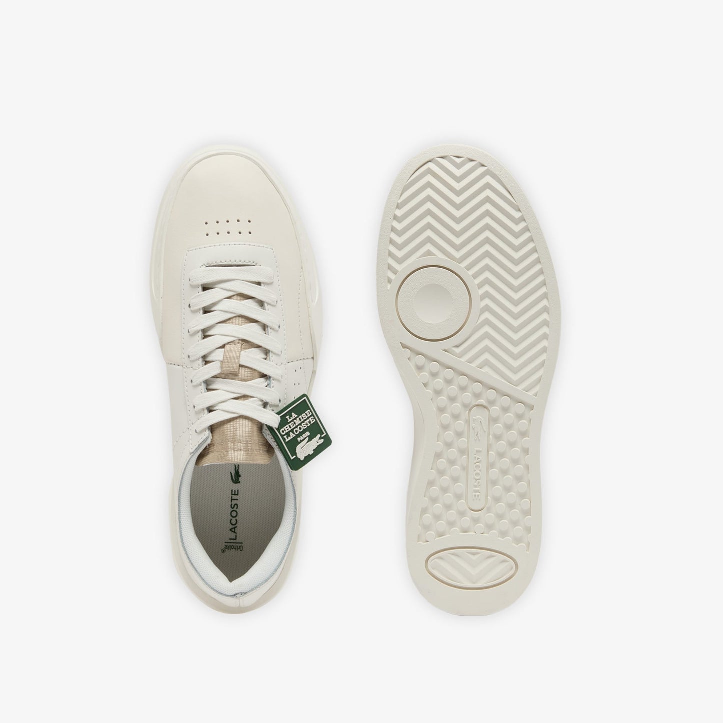 Lacoste Aura Club Leather Erkek Bej Sneaker