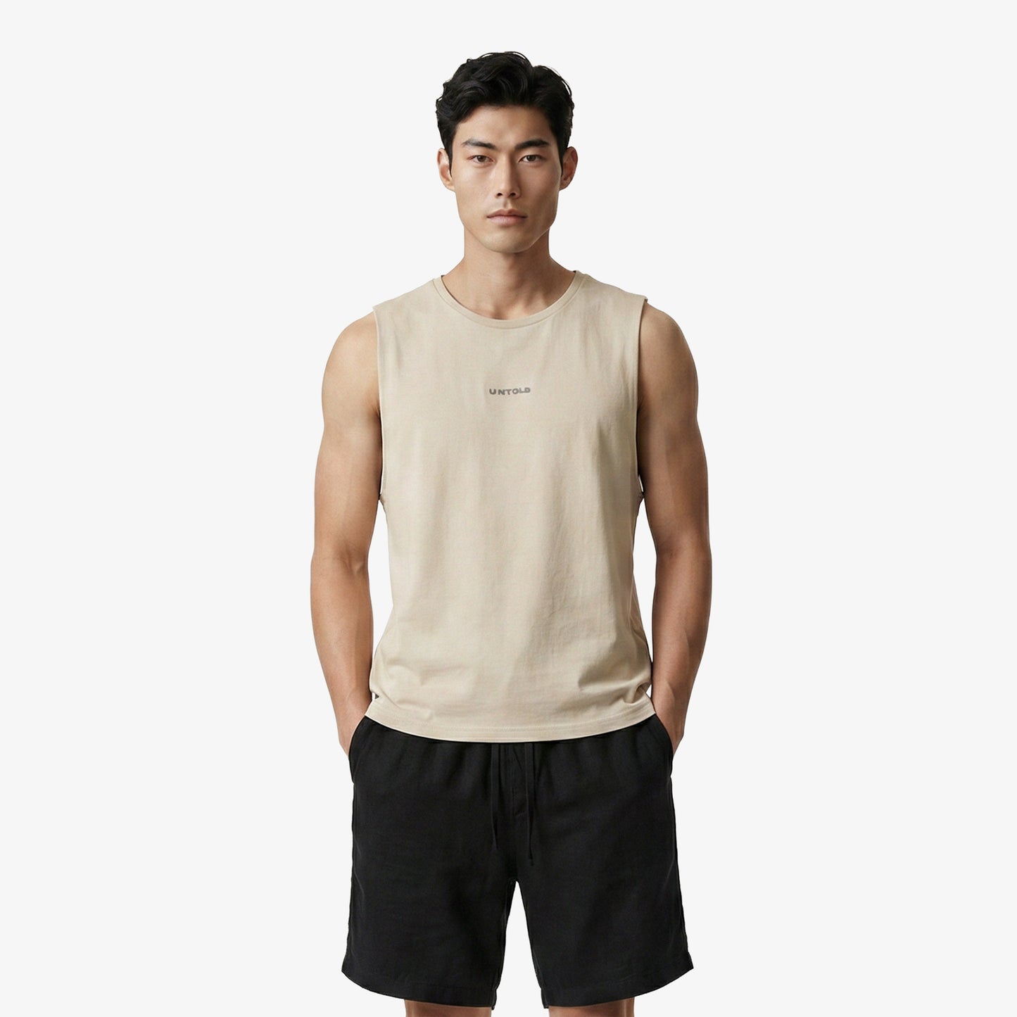 United4 Regular Fit Erkek Krem T-shirt