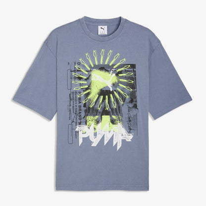 Puma Graphic Erkek Gri T-shirt