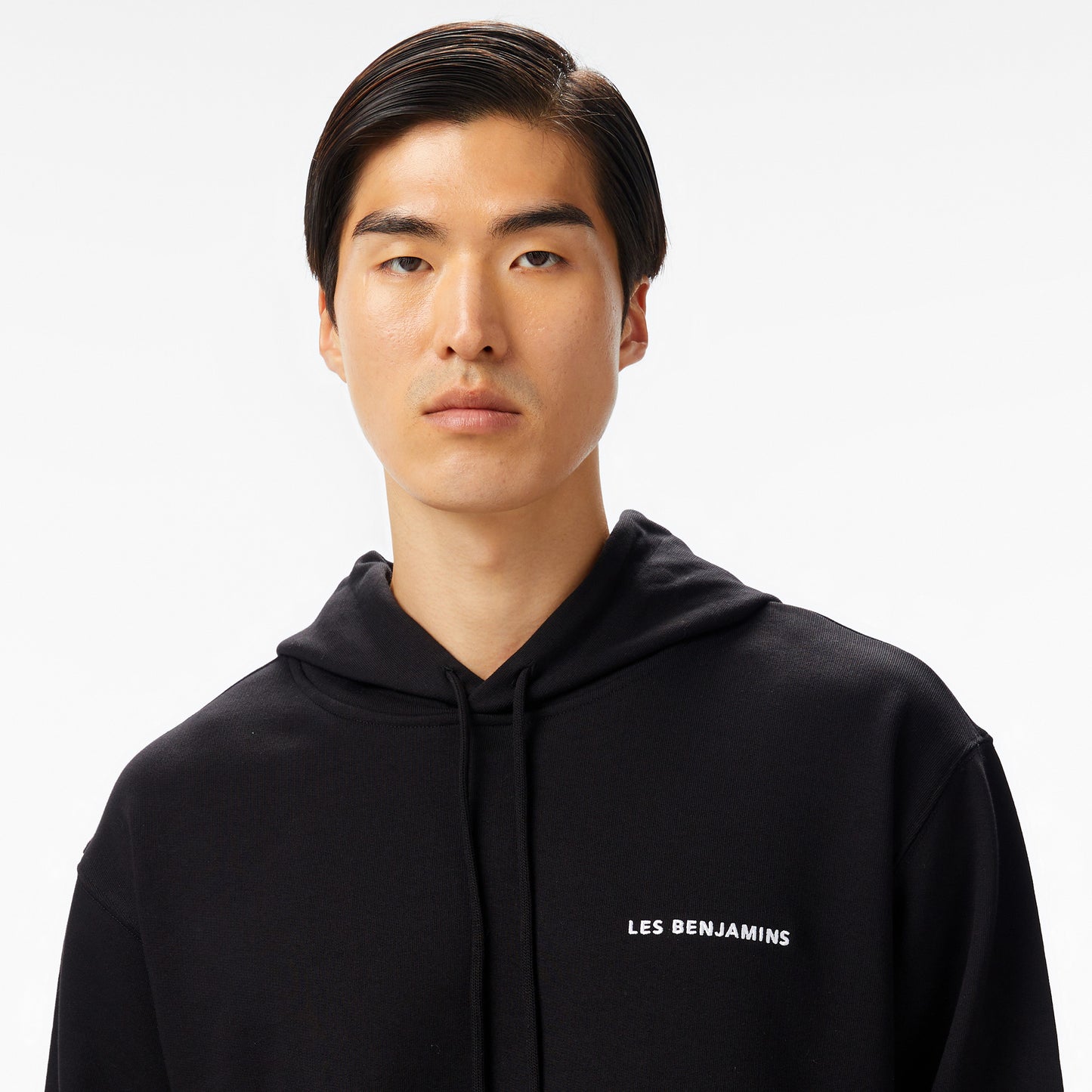 Les Benjamins Essentials Erkek Siyah Hoodie