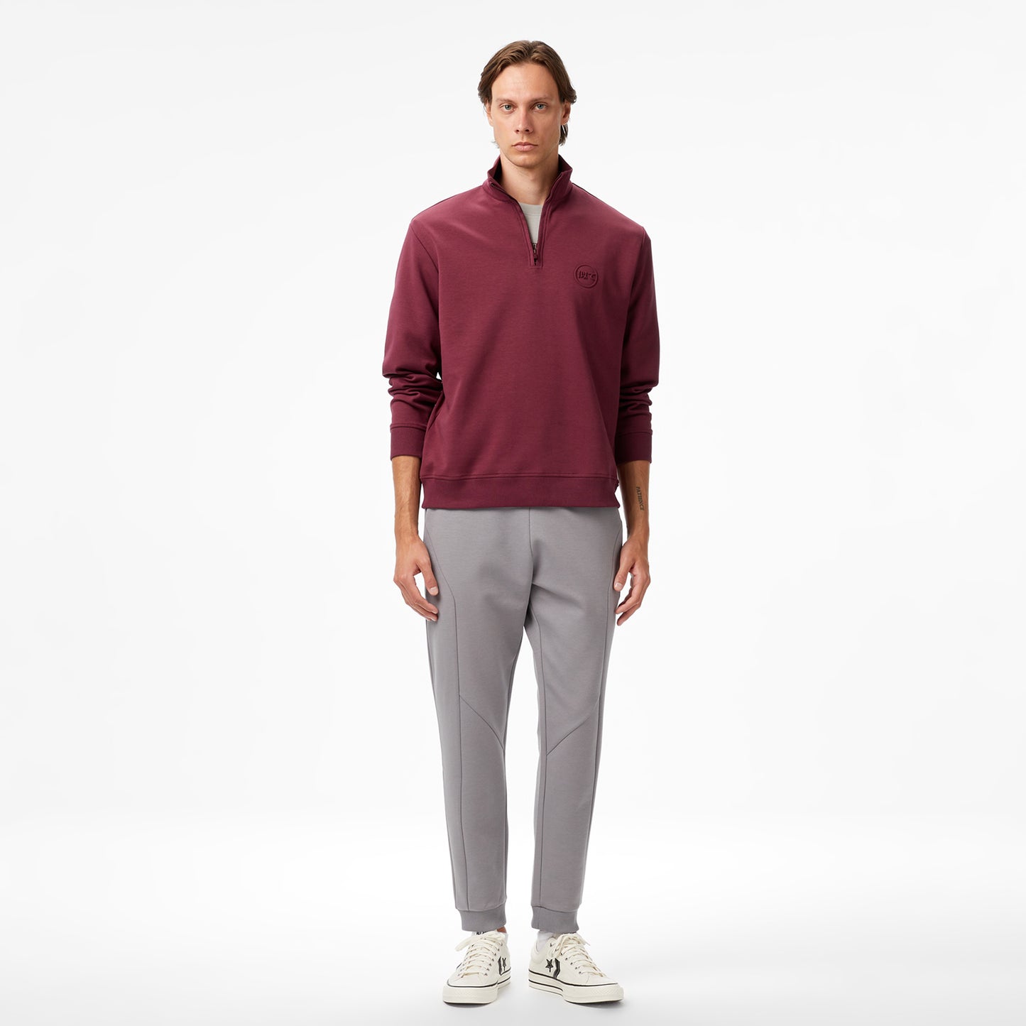 United4 Classic Erkek Bordo Sweatshirt