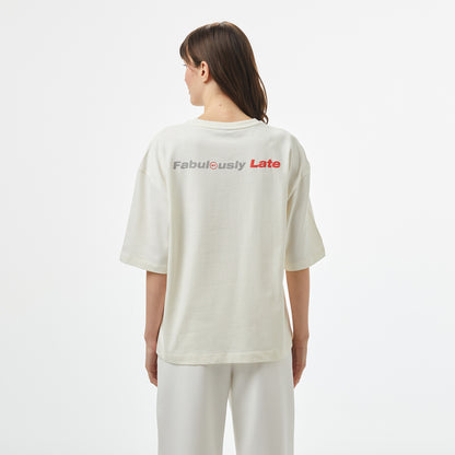 United4 Minoka Kadın Krem T-shirt