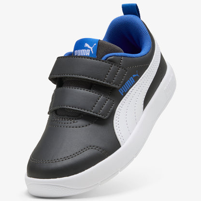 Puma Courtflex V3 Çocuk Gri Spor Ayakkabı