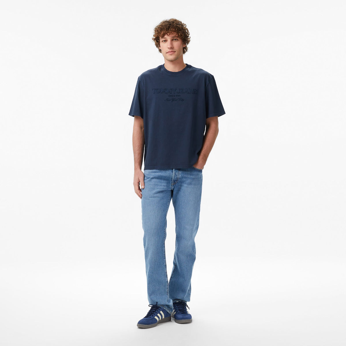 Tommy Hilfiger New Classics Erkek Lacivert T-shirt