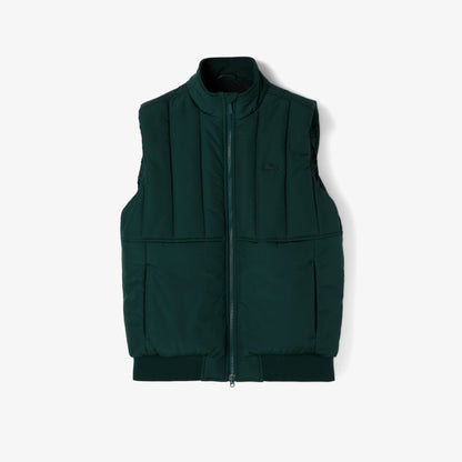 Lacoste Erkek Dik Yaka Koyu Yeşil Yelek