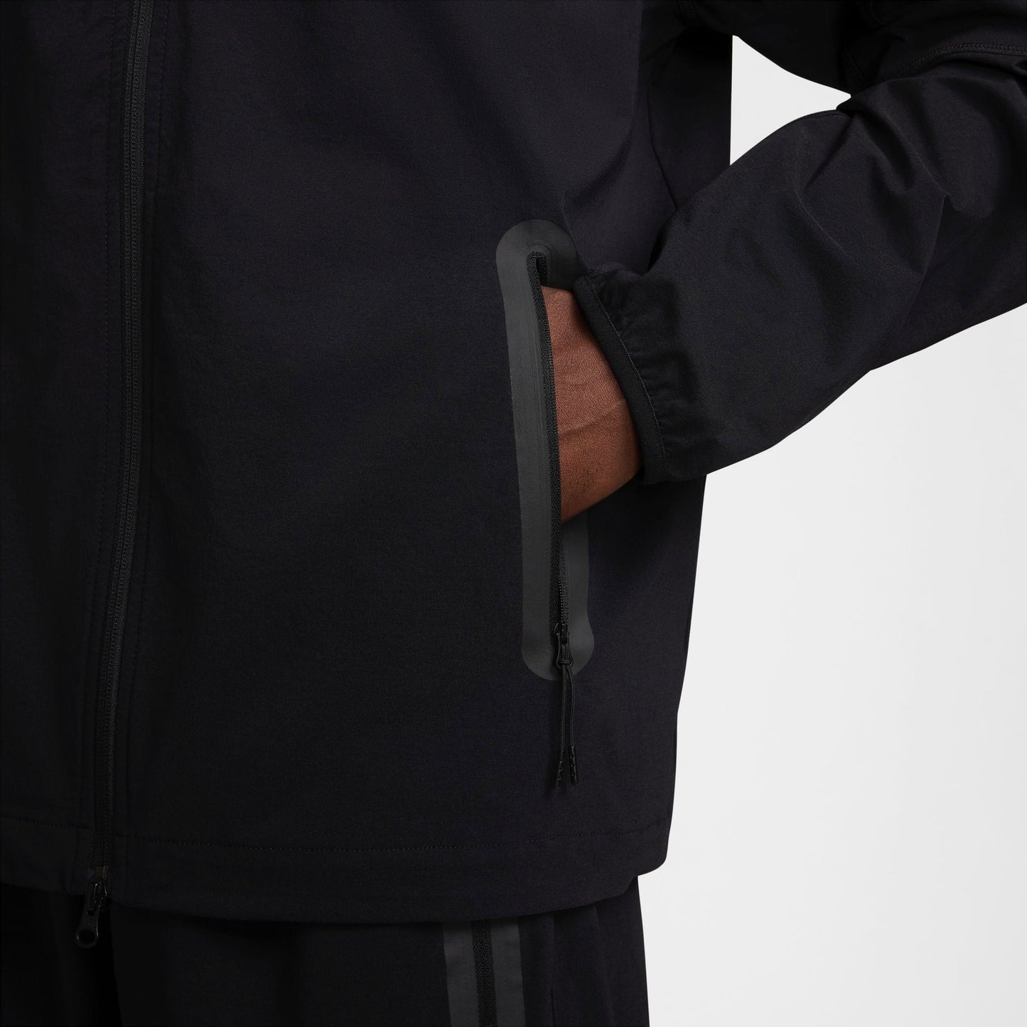 Nike Tech Dokuma Erkek Siyah Ceket