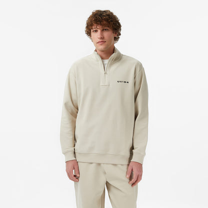 United4 Regular Fit Erkek Bej Sweatshirt