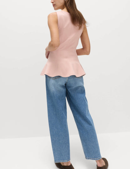 Kolsuz Peplum Bluz