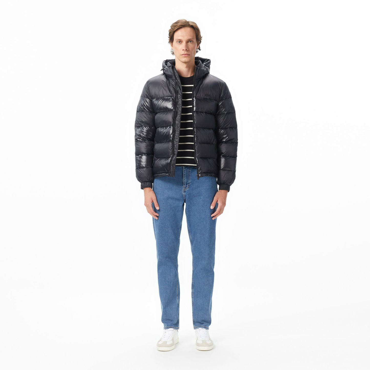 Lacoste Relaxed Fit Erkek Siyah Mont