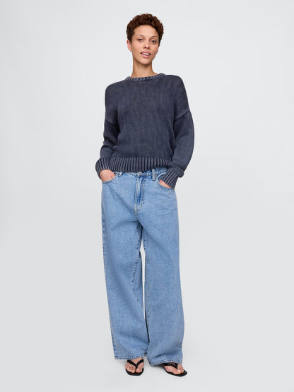 Açık Mavi Extra Baggy Jean Pantolon
