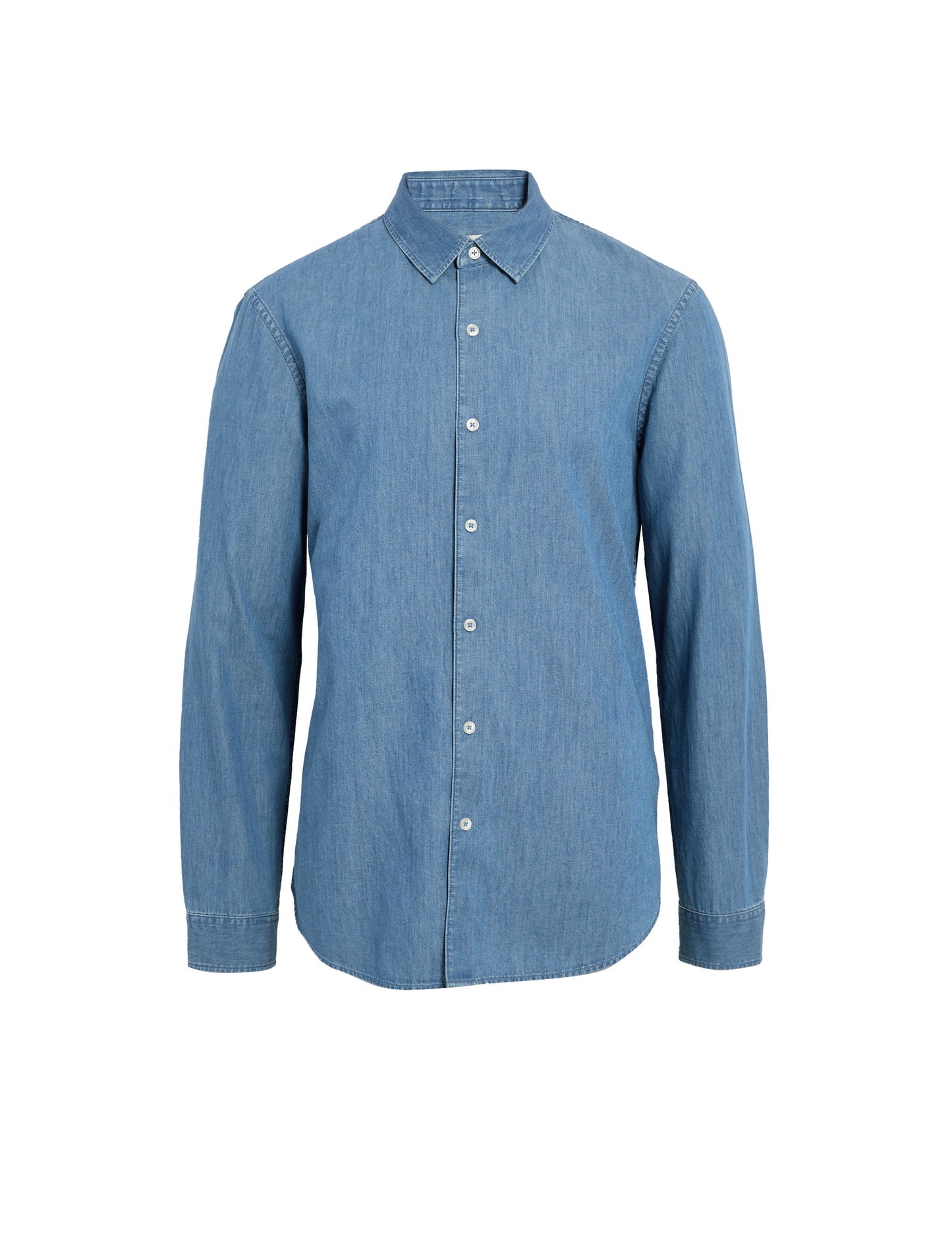 Regular Fit Uzun Kollu Denim Gömlek?