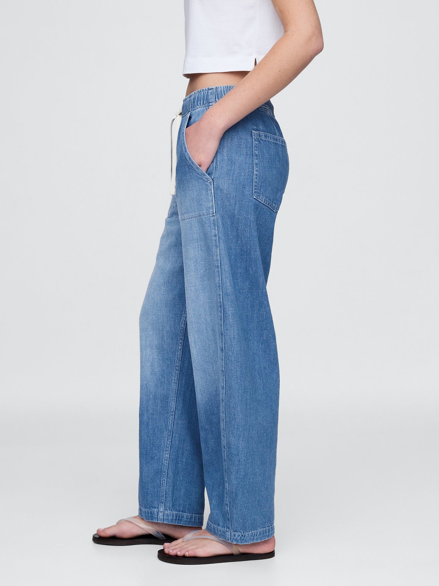 Mavi High Rise Kolay Barrel Jean Pantolon