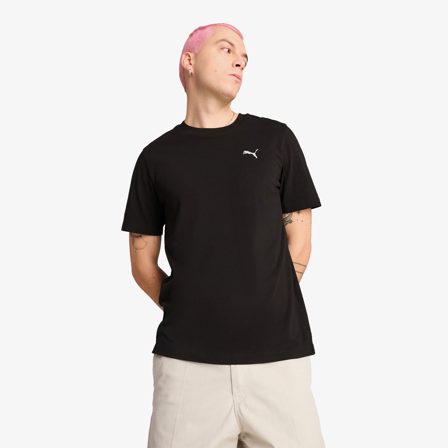 Puma Wardrobe Essentials Erkek Siyah T-shirt
