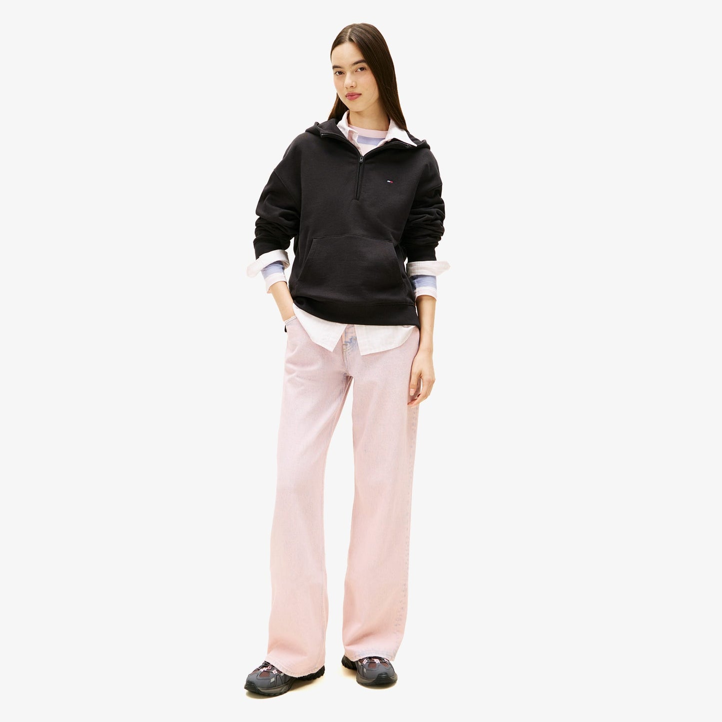 Tommy Hilfiger Kadın Siyah Sweatshirt