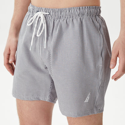 Nautica Erkek Lacivert Regular Fit Çizgili Deniz Şortu