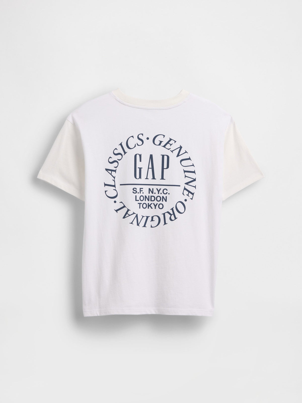 Beyaz Relaxed Grafik Logo T-shirt