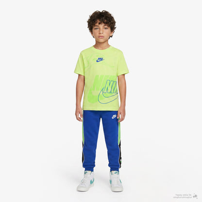 Nike Victory Lap Fleece Çocuk Mavi Eşofman Altı