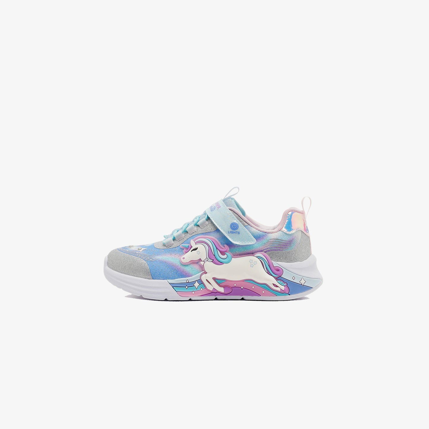 Skechers Unicorn Chaser Çocuk Gri Işıklı Spor Ayakkabı