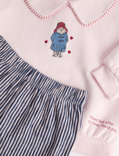 Paddington Nakışlı Bebek Sweatshirt Ve Pantolon Takımı