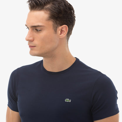 Lacoste Erkek Slim Fit Bisiklet Yaka Lacivert T-shirt