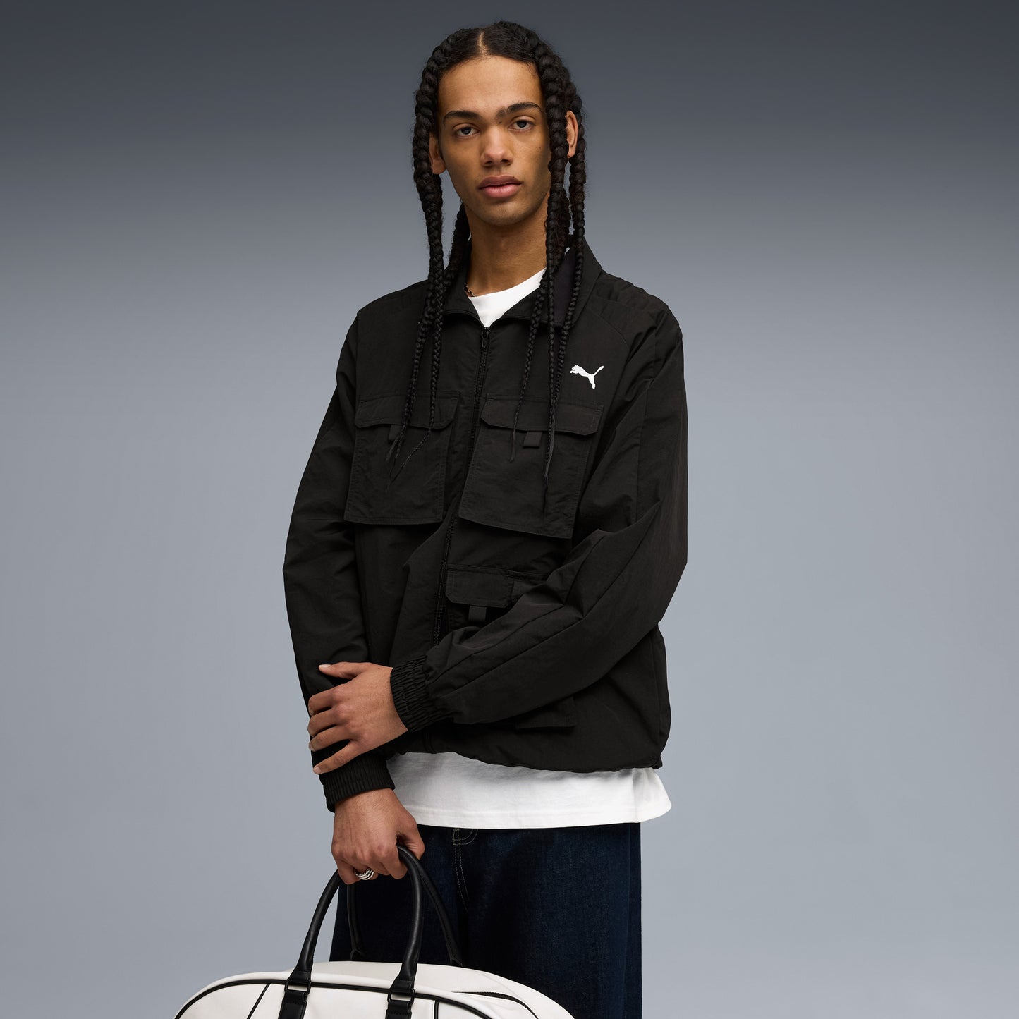 Puma T7 Cargo Relaxed Track Erkek Siyah Ceket