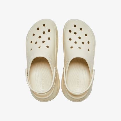 Crocs Classic Mega Crush Kadın Krem Terlik