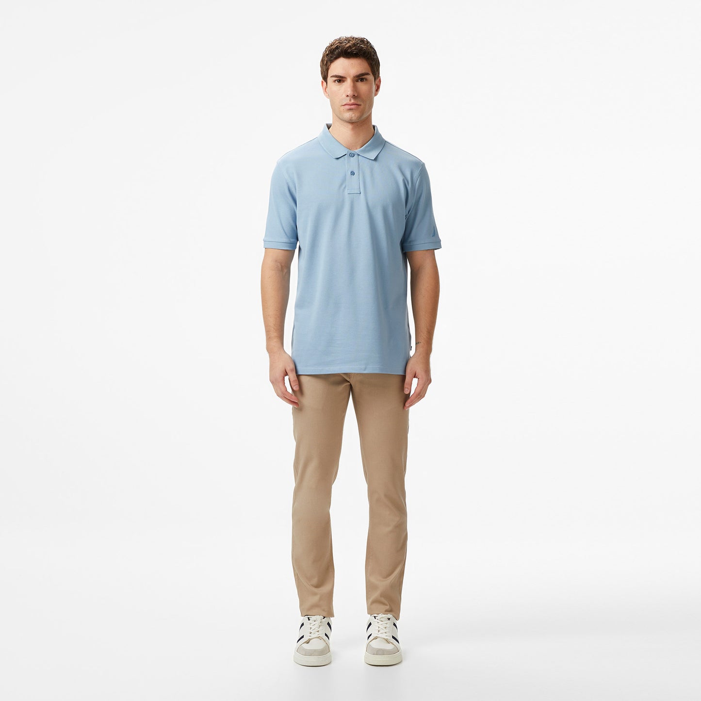 Nautica Erkek Mavi Regular Fit Polo Yaka T-shirt