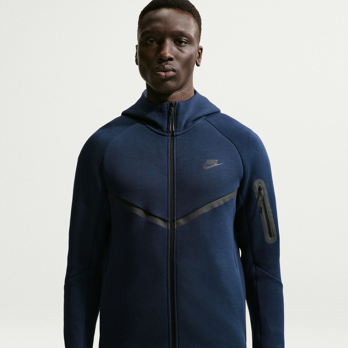 Nike Tech Fleece Full Zip Erkek Mavi Sweatshirt
