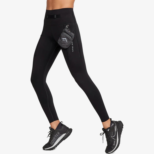 Nike Trail Go Yüksek Destekli Kadın Siyah Koşu Tayt