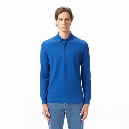Lacoste Erkek Regular Fit Uzun Kollu Koyu Mavi Polo