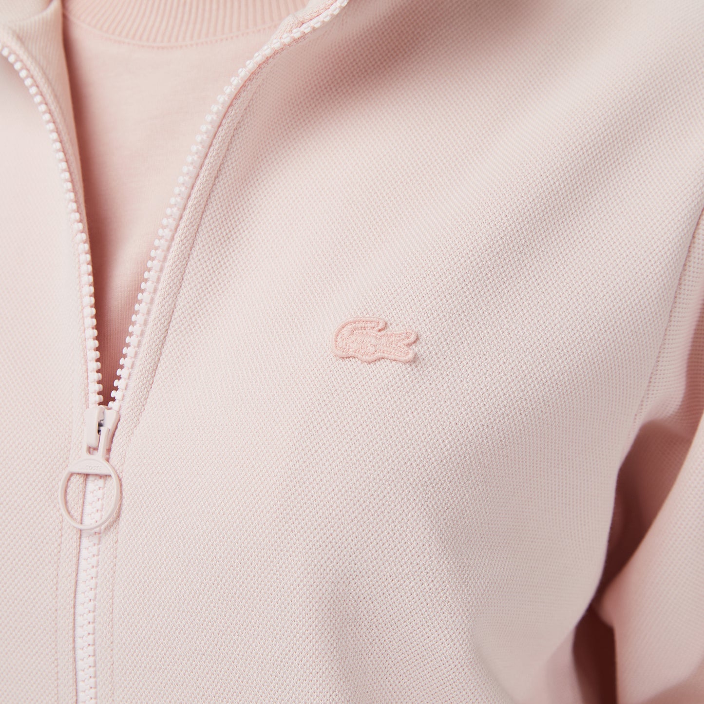 Lacoste Kadın Regular Fit Dik Yaka Pembe Sweatshirt