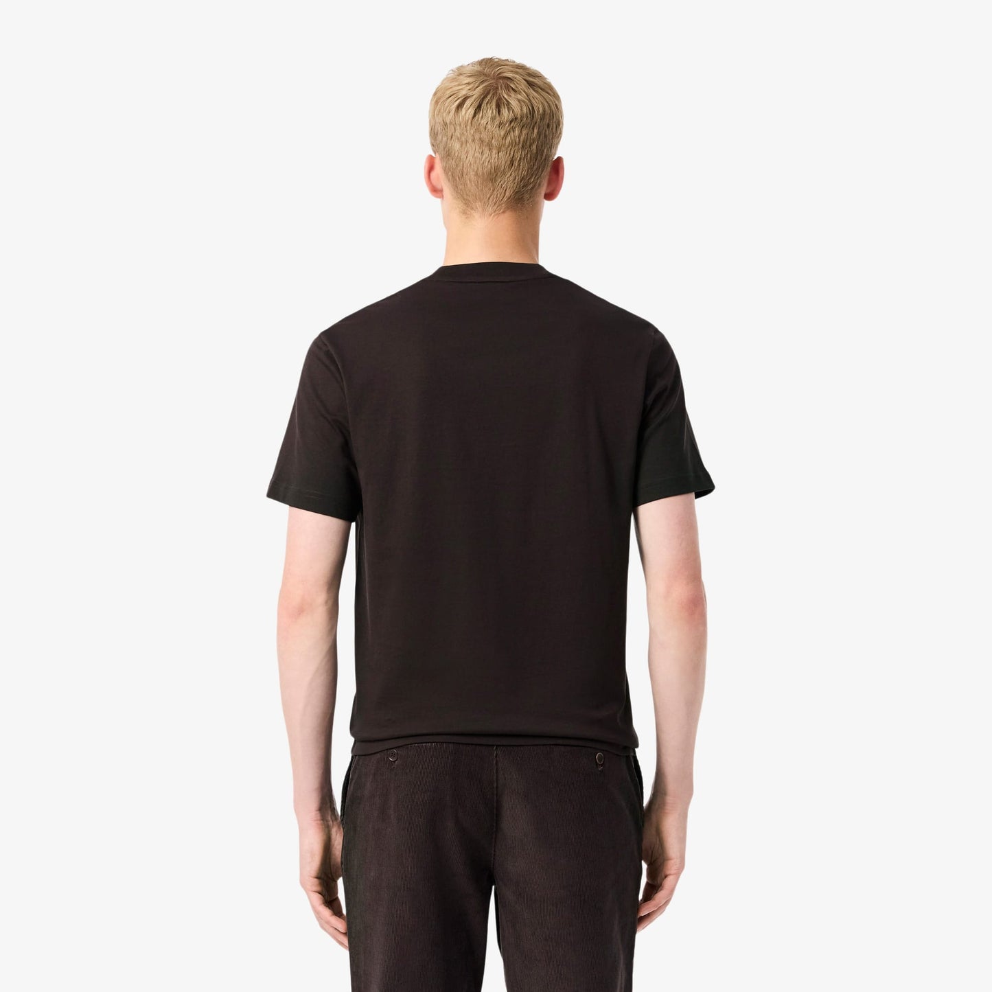 Lacoste Erkek Classic Fit Bisiklet Yaka Kahverengi T-shirt