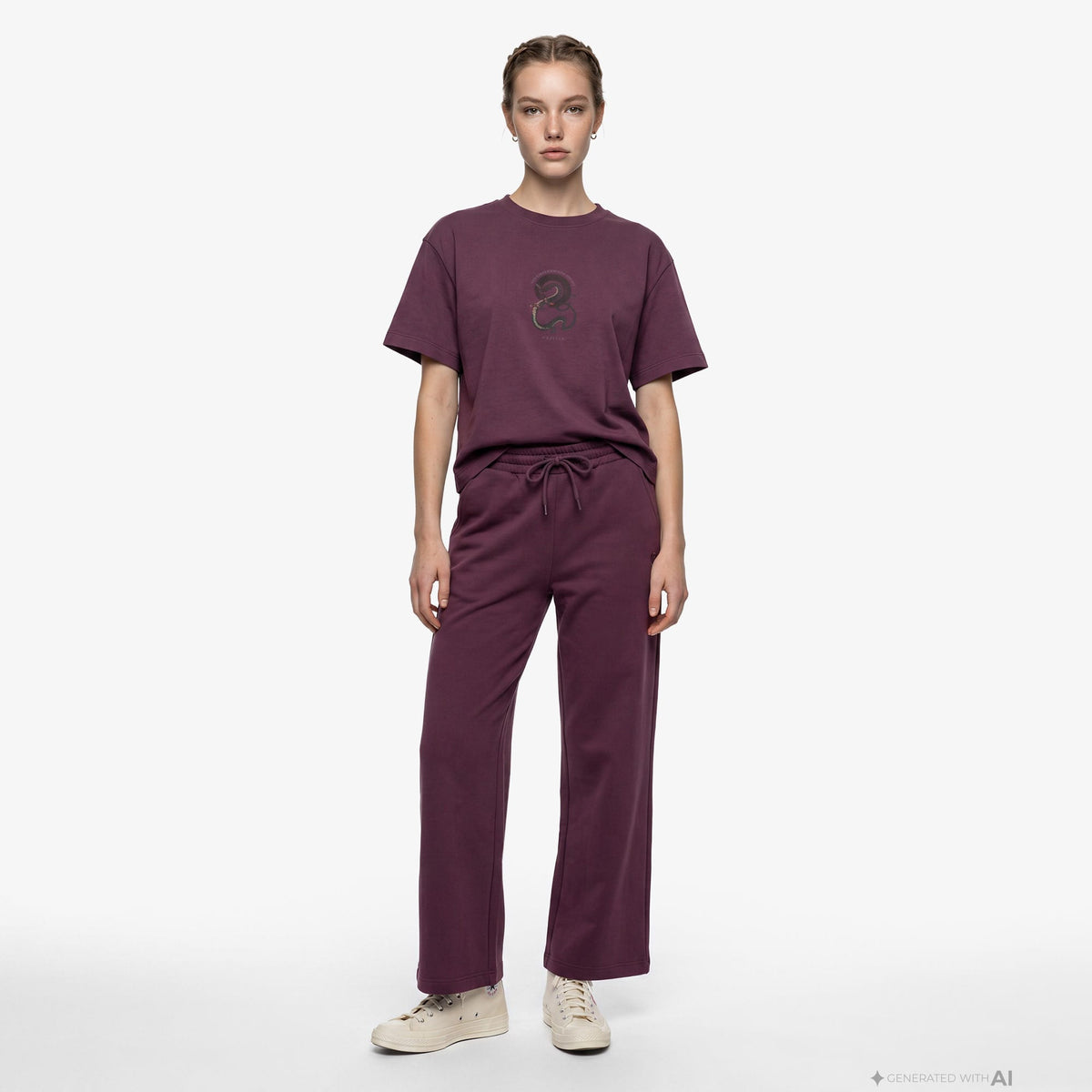 Unıted4 Regular Fit Kadın Bordo Eşofman Altı
