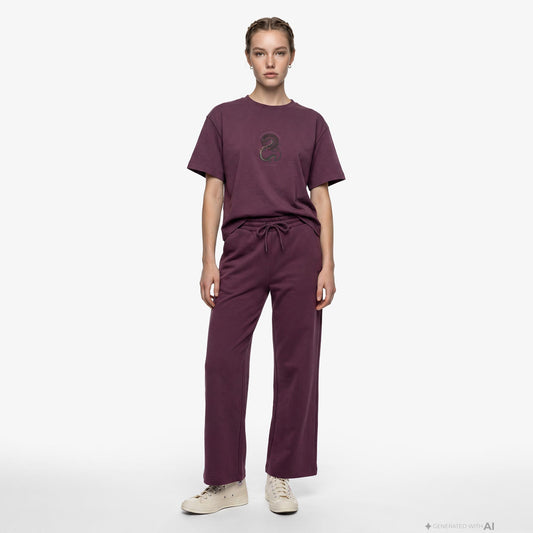 Unıted4 Regular Fit Kadın Bordo Eşofman Altı
