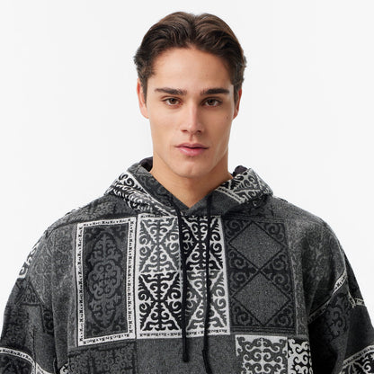 Les Benjamins Erkek Gri Hoodie
