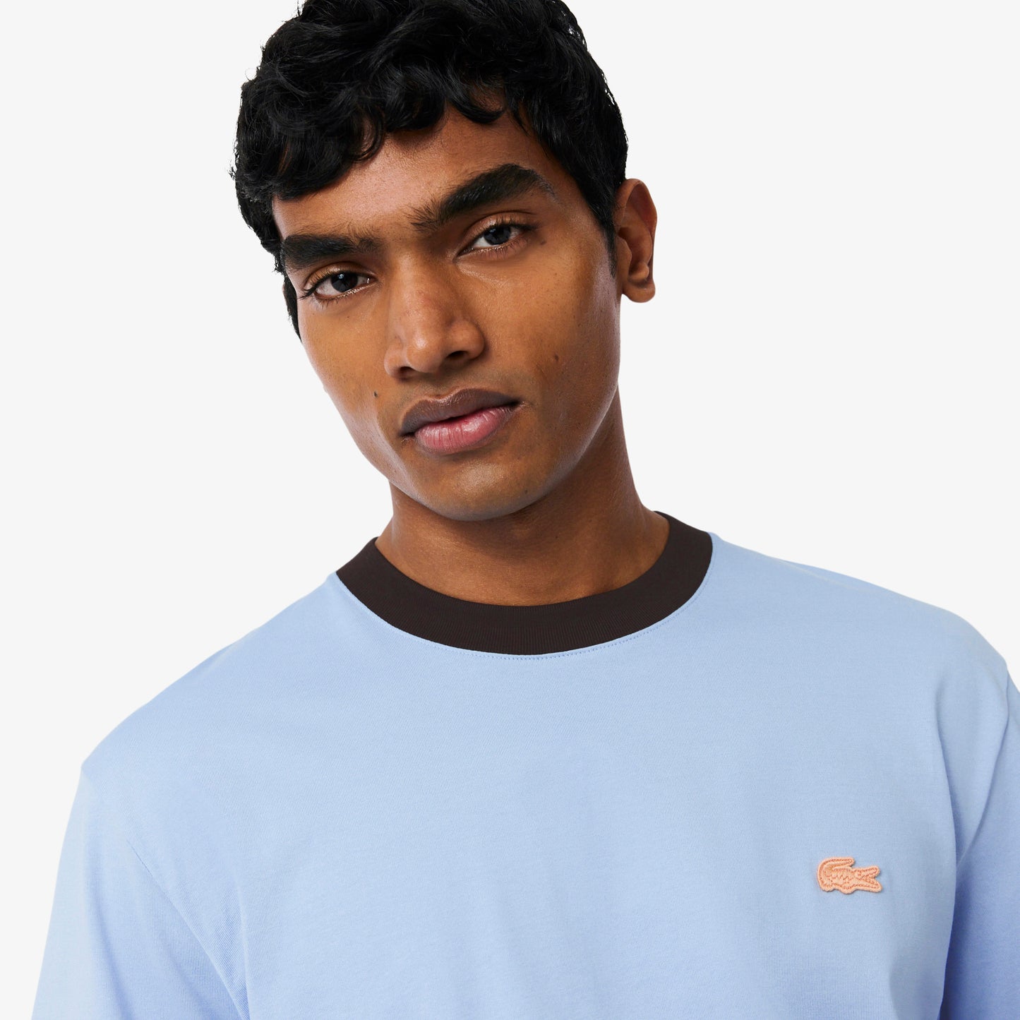 Lacoste Classic Fit Bisiklet Yaka Erkek Mavi T-shirt