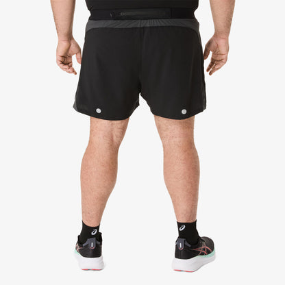 Asics Road 5 In Erkek Siyah Antrenman Şortu