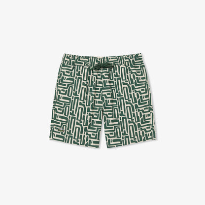 Lacoste Regular Fit Erkek Yeşil Deniz Şortu